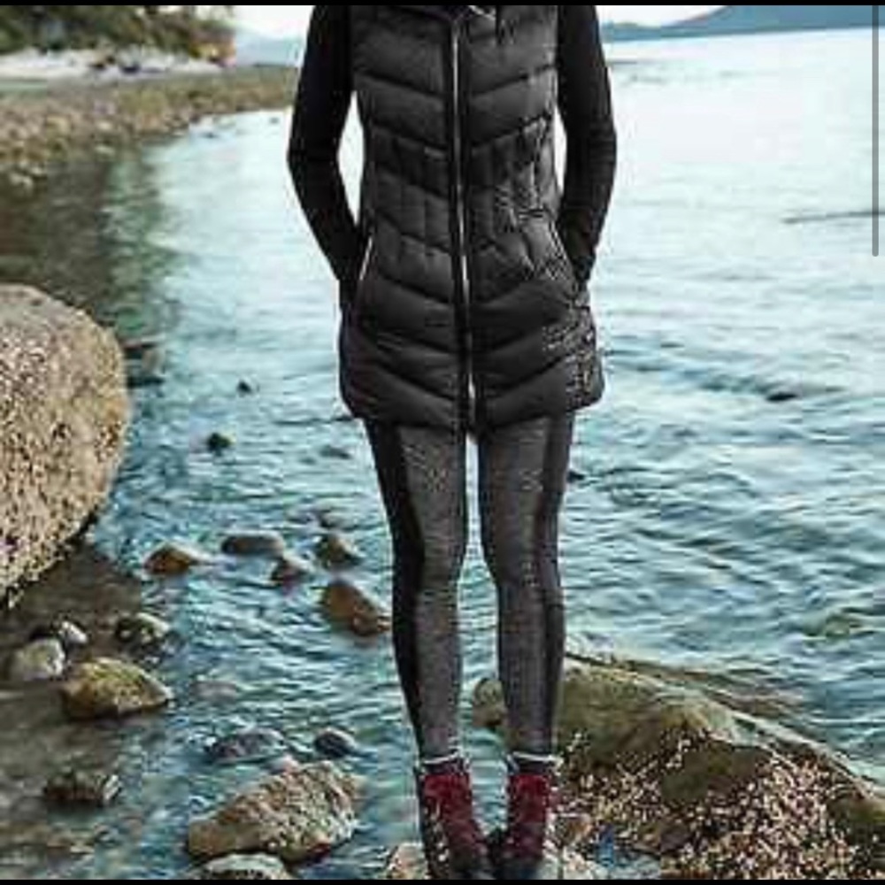 ATHLETA Moto Herringbone Leather Leggings - Picture 2 of 7